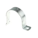Unistrut Hot Dip Galvanised Stainless Steel 1-Piece Pipe Clamp 32mm Width, 14mm Fixing Hole Diameter, 125mm Length SS 2 H