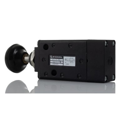 Norgren Pneumatic Manual Control Valve Button Mechanism G 1/4 Threaded Port Zinc Alloy Body 5/2 Valve Function 10 X3064402