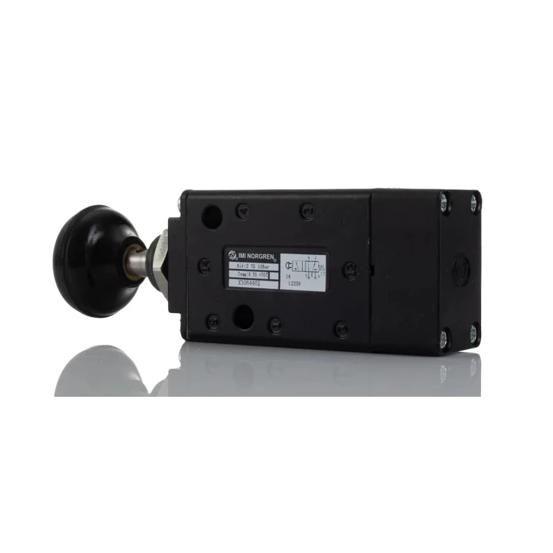Norgren Pneumatic Manual Control Valve Button Mechanism G 1/4 Threaded Port Zinc Alloy Body 5/2 Valve Function 10 X3064402