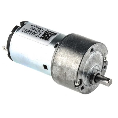 RS PRO Geared DC Geared Motor 24V DC 10 Ncm Torque 190 RPM 5 mm Shaft Diameter Model 258-8293