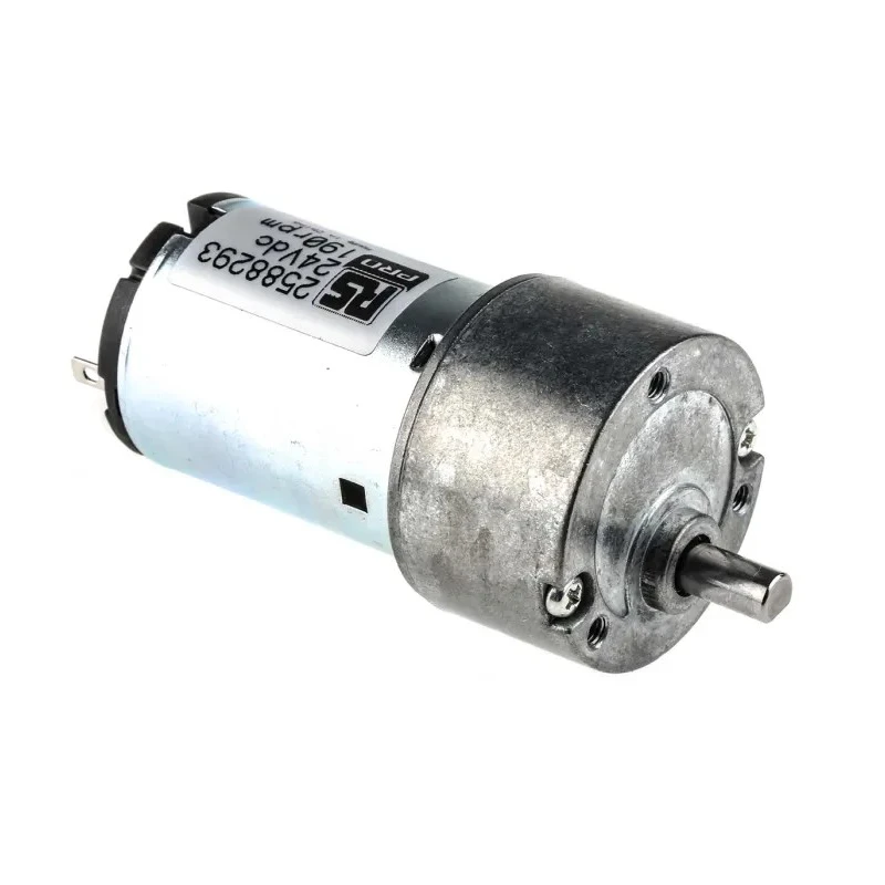 RS PRO Geared DC Geared Motor 24V DC 10 Ncm Torque 190 RPM 5 mm Shaft Diameter Model 258-8293