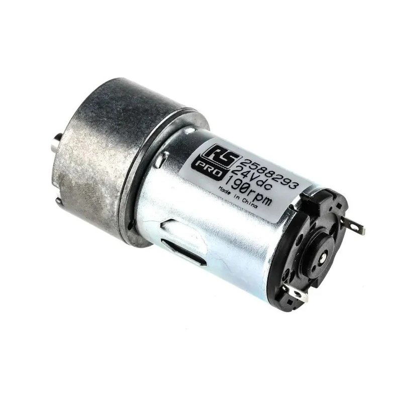 RS PRO Geared DC Geared Motor 24V DC 10 Ncm Torque 190 RPM 5 mm Shaft Diameter Model 258-8293