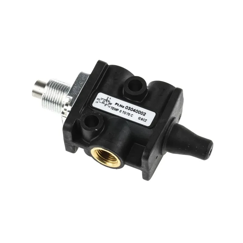 Norgren Plunger Pneumatic Manual Control Valve SUPER X Series G 1/8 Inch, 3/2 Function, 10 Bar Max Operating 03040002