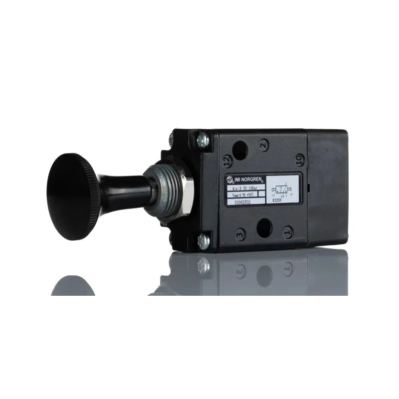 Norgren Pneumatic Manual Control Valve Knob 03 Series G 1/4 Thread Zinc Alloy Body 10 bar 965L/min III B 03062502