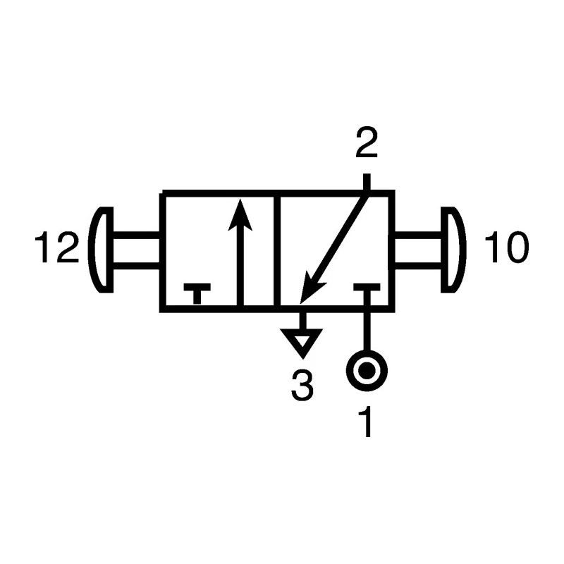 Norgren Pneumatic Manual Control Valve Knob 03 Series G 1/4 Thread Zinc Alloy Body 10 bar 965L/min III B 03062502