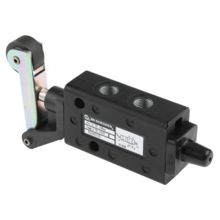 Norgren Roller Pneumatic Manual Control Valve X30 Series, G 1/8 Thread, 5/2 Function, Zinc Alloy Body, 10 Bar X3045102