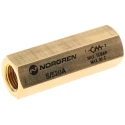 Norgren Brass Pneumatic Non Return Valve 16 bar Maximum Pressure Female Threaded Inlet and Outlet S/520