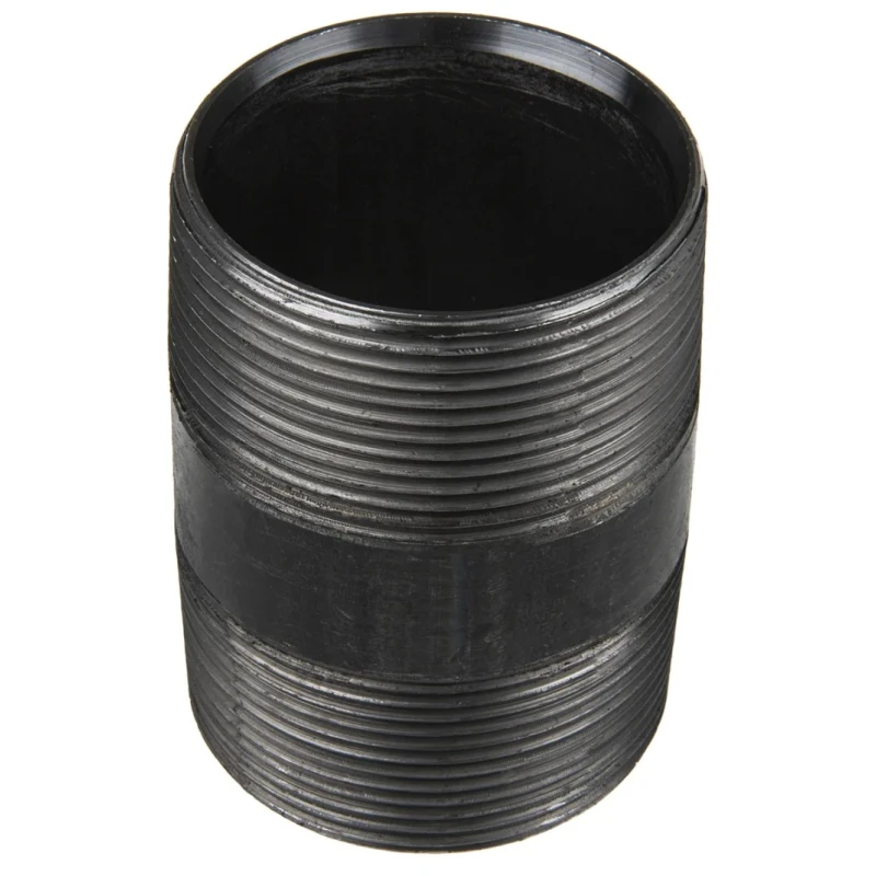RS PRO Black Malleable Iron Fitting Nipple Male 2 in to Male 2 in 257-7962