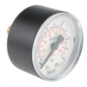 WIKA Industrial Pressure Gauge 50 mm Dial Size 10 bar Maximum Pressure Accuracy ±2.5% Plastic Case White Dial 8587699