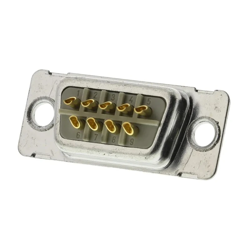 Provertha TMC 9 Way Straight 2.77 mm Pitch Panel Mount D-Sub Connector Female 004125