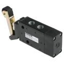 Norgren Pneumatic Manual Control Valve Roller Mechanism G 1/4 Thread, 5/2 Valve Function, Zinc Alloy Body, 10 bar X3065102