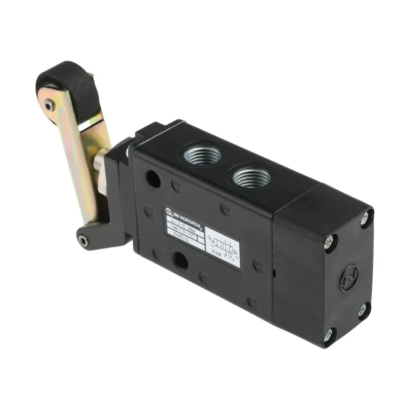 Norgren Pneumatic Manual Control Valve Roller Mechanism G 1/4 Thread, 5/2 Valve Function, Zinc Alloy Body, 10 bar X3065102