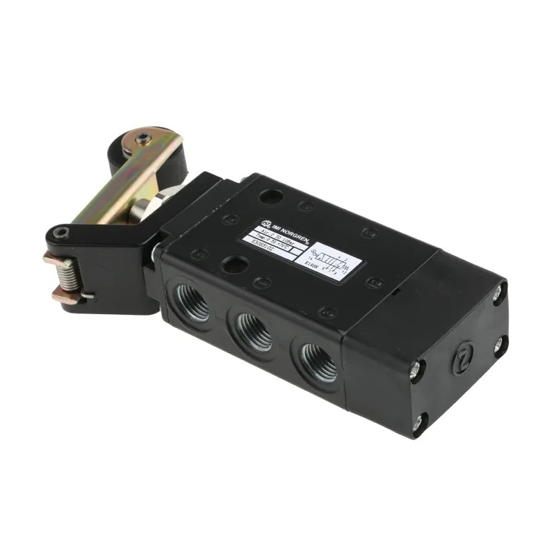 Norgren Pneumatic Manual Control Valve Roller Mechanism G 1/4 Thread, 5/2 Valve Function, Zinc Alloy Body, 10 bar X3065102