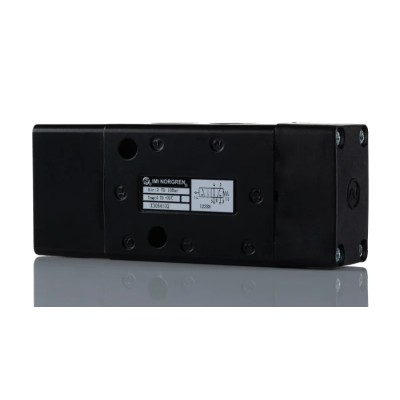 Norgren Pneumatic Solenoid Valve Pilot/Spring Actuation gM Thread 1/4 in 5 Ports Die Cast Zinc Body 10 bar Max X3064102