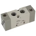 SMC Pneumatic Solenoid Valve Pilot Rc 1/4, Zinc Alloy Body, 600 L/min Flow Rate, 0.9 MPa Pressure, 2 Positions VFA3000