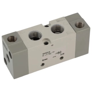 SMC Pneumatic Solenoid Valve Pilot Rc 1/4, Zinc Alloy Body, 600 L/min Flow Rate, 0.9 MPa Pressure, 2 Positions VFA3000