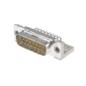 Provertha TMC 15 Way Right Angle 2.84 mm Pitch Through Hole D-Sub Connector with Guide Frame Male 023167
