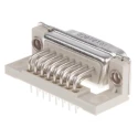 Provertha TMC 15 Way Right Angle 2.84 mm Pitch Through Hole D-Sub Connector with Guide Frame Male 023167