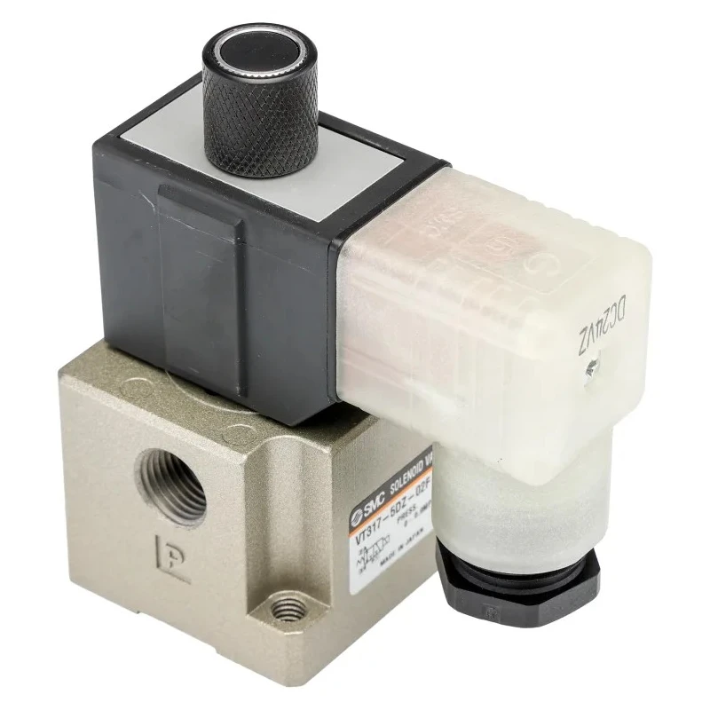 SMC Pneumatic Control Valve 3/2 NC Solenoid G VT317 Series 24V DC 6.3W Power 