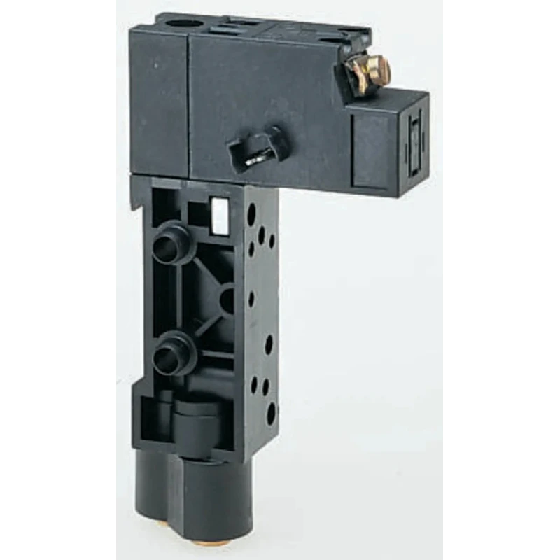 Crouzet 81513 Series 2 Station Sub-Base with Push-in Ports, Nitrile Butadiene Rubber, Brass, Polyamide 66 Body 81513065