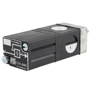 Crouzet Pneumatic Relay 81 Series Pneumatic Manual Control Valve III B 2 Hand Control 8 bar 200NL/min 2.5mm Thread 81580101