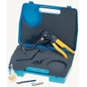 ERNI Crimp Tool for Flat Ribbon Cables Model , Pliers for Rolls with 500 Contacts, Coil Holder and 014375 / 014375-E
