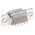 Provertha TMC 9 Way Straight 2.75 mm Pitch Through Hole D-Sub Connector with 4-40 UNC Insert Male 023132