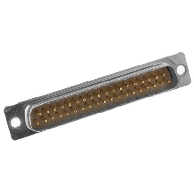 Provertha TMC 37 Way Straight Panel D-Sub Connector with 4-40 UNC Insert Male 1250V 7.5A 023130
