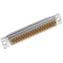 Provertha TMC 37 Way Straight Panel D-Sub Connector with 4-40 UNC Insert Male 1250V 7.5A 023130