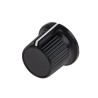 RS PRO Potentiometer Knob 21 mm Diameter Black Plastic Grub Screw for 6.35 mm Circular Shaft 259-6979