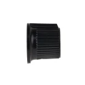 RS PRO Potentiometer Knob 21 mm Diameter Black Plastic Grub Screw for 6.35 mm Circular Shaft 259-6979