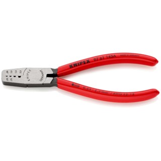 Knipex 3.5 mm Crimp Tool for Bootlace Ferrule Plastic Coated Handle 145mm Germany 97 61 145 A