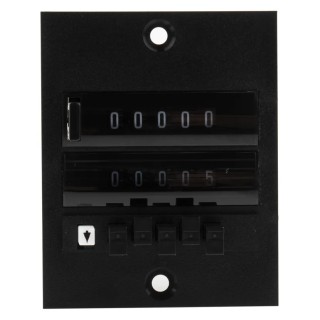 Hengstler Pneumatic Counter 497 Series 2 bar to 8 bar Pressure Range, 5-Digit Preset, Panel or Surface Mount 0 497 487