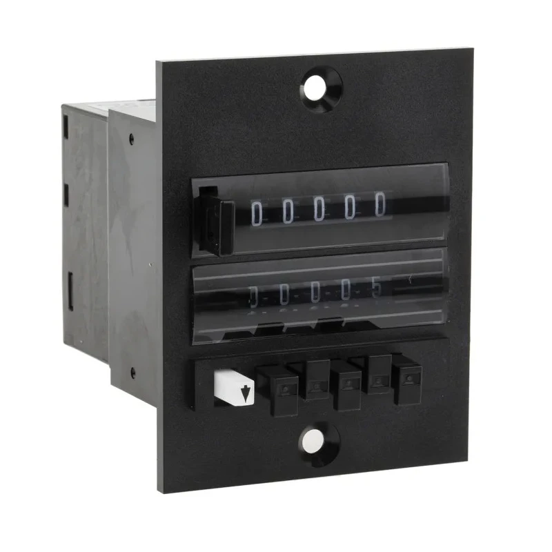 Hengstler Pneumatic Counter 497 Series 2 bar to 8 bar Pressure Range, 5-Digit Preset, Panel or Surface Mount 0 497 487