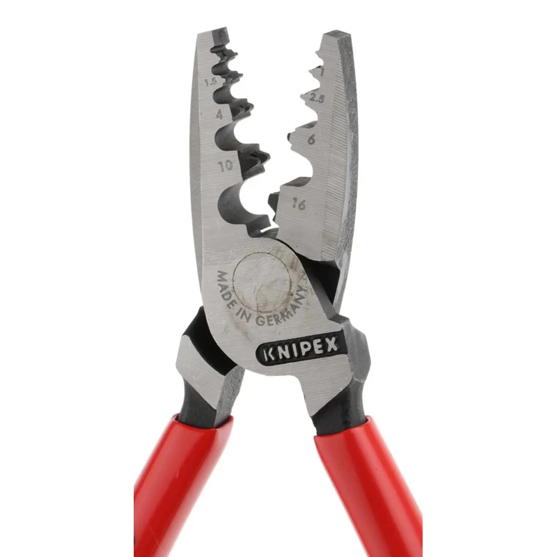 Knipex 1.5 mm Plastic Coated Crimp Tool for Bootlace Ferrule 180mm 97 71 180