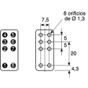 Omron Socket for Use with H3RN Series 