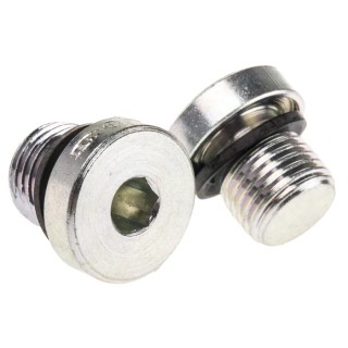 Parker Steel Zinc Plated Hydraulic Blanking Plug , Maximum Pressure 400 bar, Operating Temperature -30°C to 100°C VSTI1/4EDCF