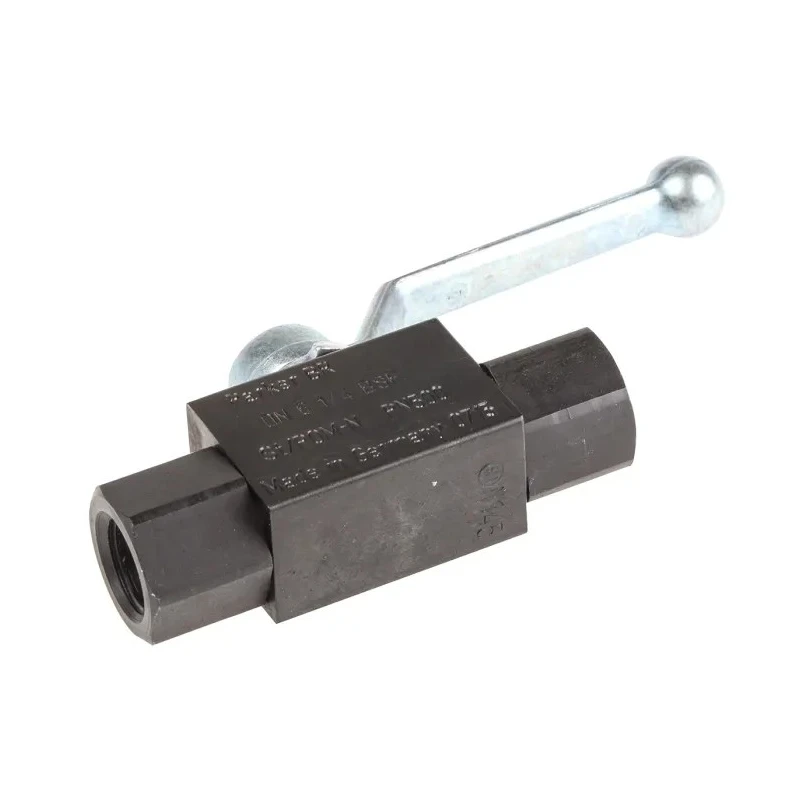 Parker Phosphate Steel Hydraulic Ball Valve Lever Operation 1/4 in Port Size 2 Ports G Thread KH1/4CFX