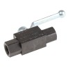 Parker Phosphate Steel Hydraulic Ball Valve Lever Operation 1/4 in Port Size 2 Ports G Thread KH1/4CFX