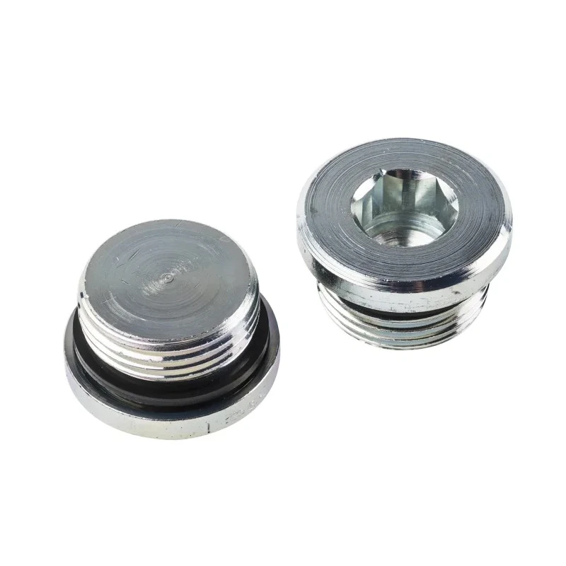 Parker Hydraulic Blanking Plug Male 24° Angle Steel Stainless Steel Brass Zinc Plated Chromium 1 in Hose ID VSTI1EDCF