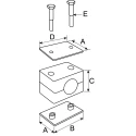 Parker Polypropylene Tube Clamp for 12 mm OD Tube, RAP3-112