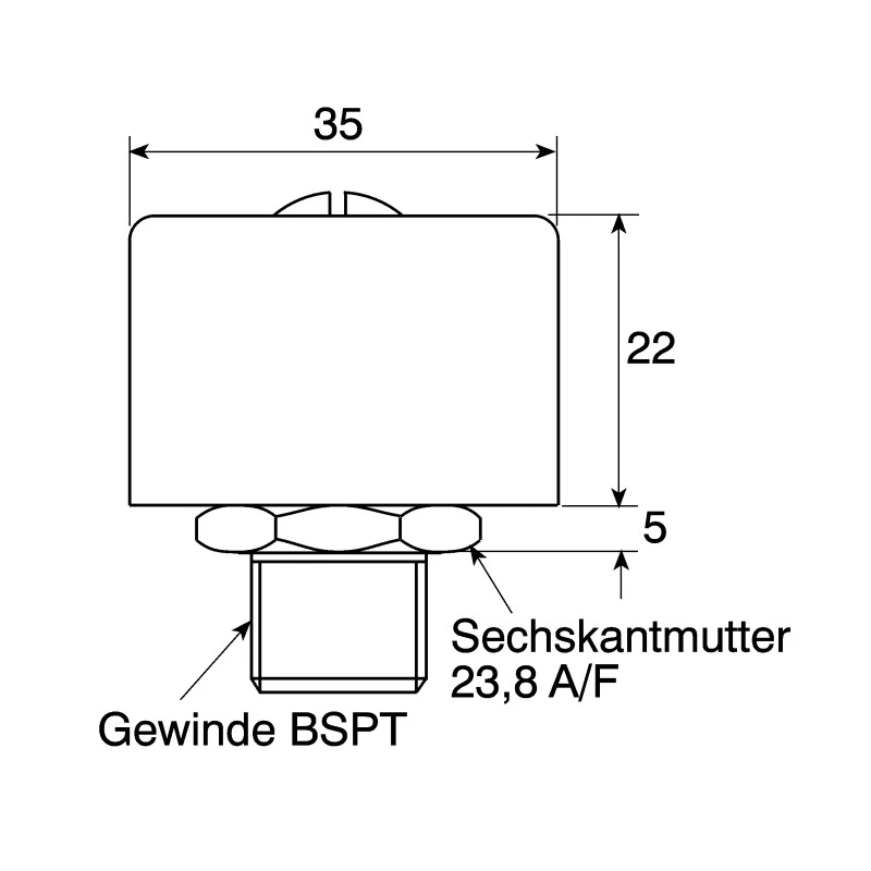 Parker 35 mm Diameter Hydraulic Breather Cap H00279003