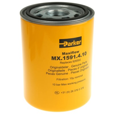 Parker Replacement Hydraulic Filter Element 10 μm 133mm Length 135mm Diameter 160L/min Flow 10 bar Pressure 926502