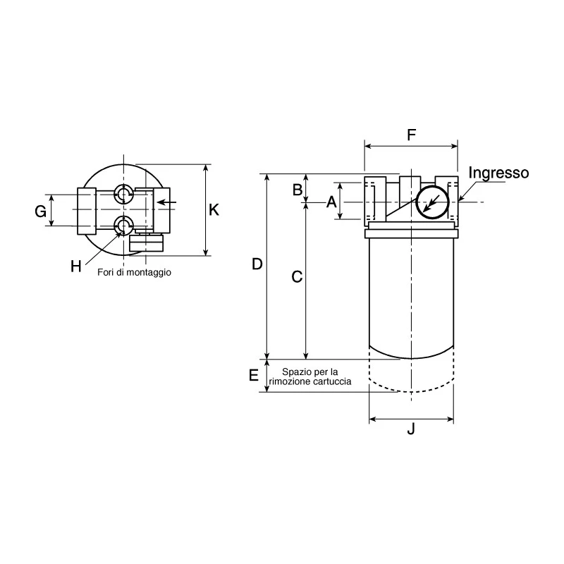 Parker Replacement Hydraulic Filter Element 10 μm 133mm Length 135mm Diameter 160L/min Flow 10 bar Pressure 926502