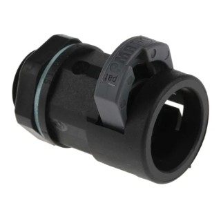 PMA Black Polyamide 6 Conduit Fitting 12 mm Nominal Size M16 Thread IP68 BVNV-M162