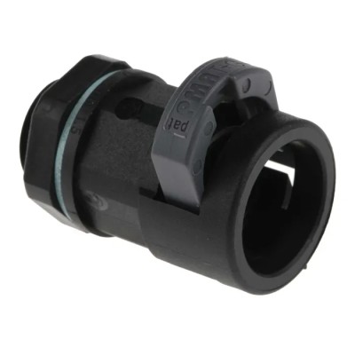 PMA Black Polyamide 6 Conduit Fitting 12 mm Nominal Size M16 Thread IP68 BVNV-M162