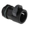 PMA Black Polyamide 6 Conduit Fitting 12 mm Nominal Size M16 Thread IP68 BVNV-M162