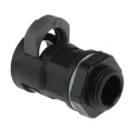 PMA Black Polyamide 6 Conduit Fitting 12 mm Nominal Size M16 Thread IP68 BVNV-M162