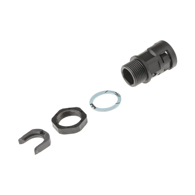 PMA Black Polyamide 6 Conduit Fitting 12 mm Nominal Size PG11 Thread IP68 Rated BVNV-P112
