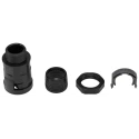 PMA Black Polyamide 6 Conduit Fitting 17 mm Nominal Size PG13.5 Threaded IP68 Rated BVNV-P137
